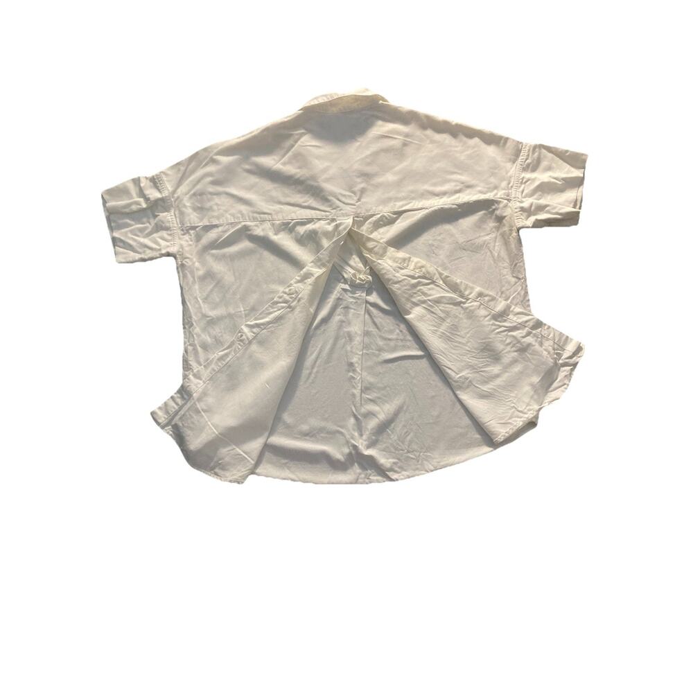 Madewell Women’s XS Collared White Courier Button Back Shirt - Picture 6 of 6